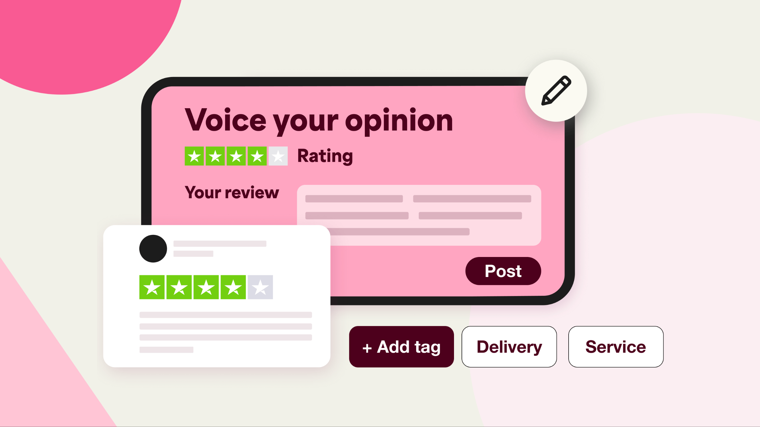 Pre-tag your review invites with additional data fields. Then, use Trustpilot’s dashboard to filter, analyze, and break down large quantities of customer feedback by tagged category or topic.